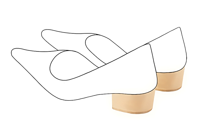 1 3&frasl;8 inch / 3.5 cm high block heels - Florence Kooijman